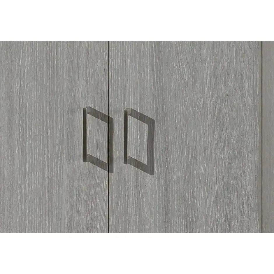 Opbergkast Ray 60cm met 2 deuren en 4 legplanken in grijze eik