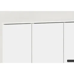 Opbergkast Ray 120cm met 3 deuren en 4 legplanken -wit