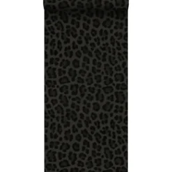 Origin behang - panterprint - donkergrijs en zwart - 0.53 x 10.05 m