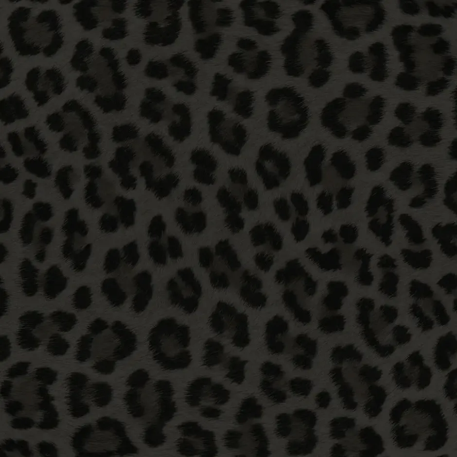 Origin behang - panterprint - donkergrijs en zwart - 0.53 x 10.05 m