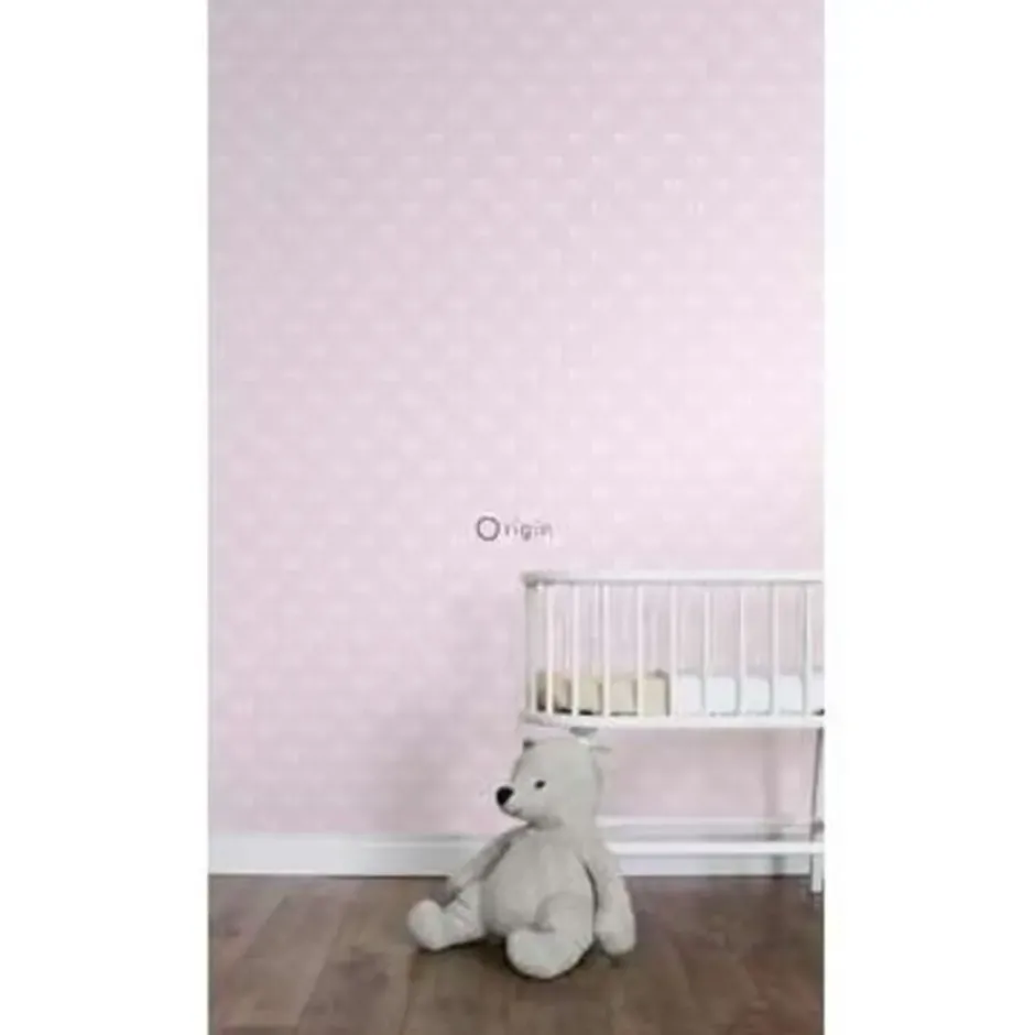 Origin behang - strikjes - licht roze - 53 cm x 10,05 m