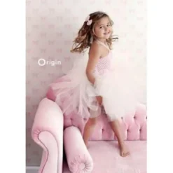 Origin behang - strikjes - wit en licht roze - 53 cm x 10,05 m