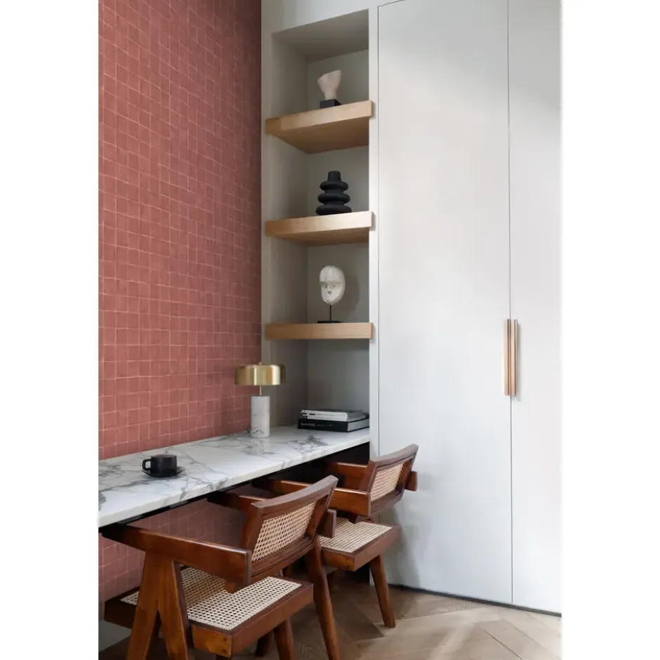 Origin Wallcoverings behang tegelmotief terracotta - 50 x 900 cm