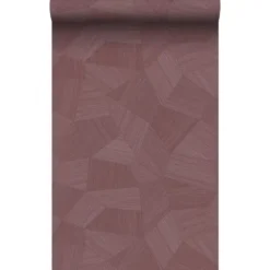 Origin Wallcoverings behang grafisch 3D motief mauve taupe - 50 x 900 cm