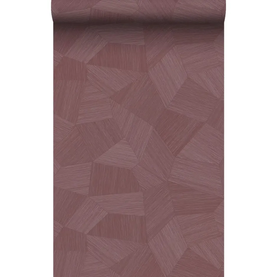 Origin Wallcoverings behang grafisch 3D motief mauve taupe - 50 x 900 cm