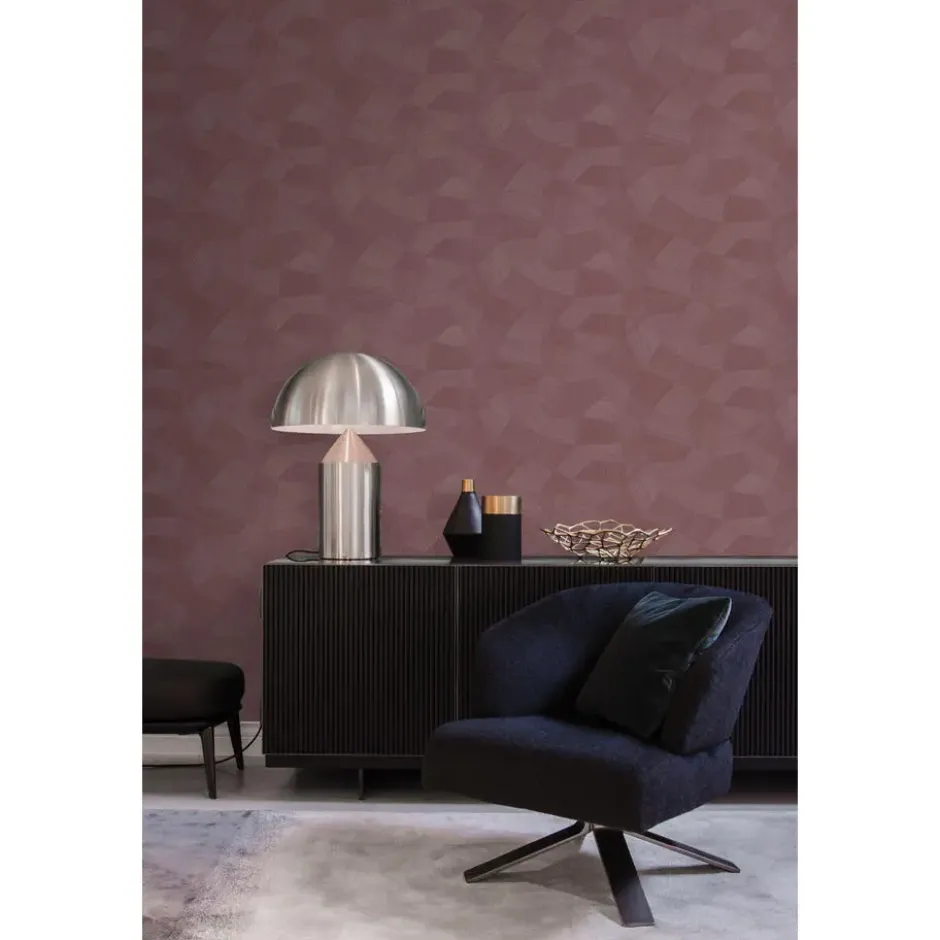 Origin Wallcoverings behang grafisch 3D motief mauve taupe - 50 x 900 cm