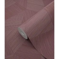 Origin Wallcoverings behang grafisch 3D motief mauve taupe - 50 x 900 cm