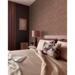 Origin Wallcoverings behang tropische bladeren donker beige - 53 x 1005 cm