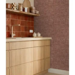 Origin Wallcoverings behang tropische bladeren donker beige - 53 x 1005 cm