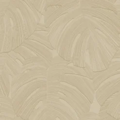 Origin Wallcoverings behang tropische bladeren taupe - 53 x 1005 cm