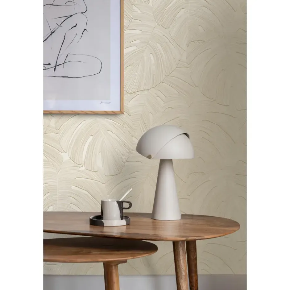 Origin Wallcoverings behang tropische bladeren taupe - 53 x 1005 cm