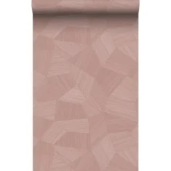 Origin Wallcoverings behang grafisch 3D motief roze - 50 x 900 cm