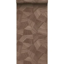 Origin Wallcoverings behang grafisch 3D motief roest bruin - 53 x 1005 cm
