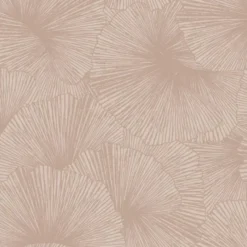 Origin Wallcoverings behang 3D-motief bladeren licht terracotta - 53 x 1005 cm