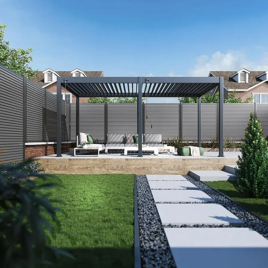 Orion Comfort terrasoverkapping 300 x 530 cm antraciet