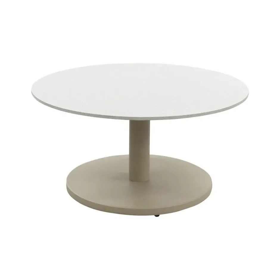 Orion salontafel voor buiten Ø60 cm. - Keramiek/Latte
