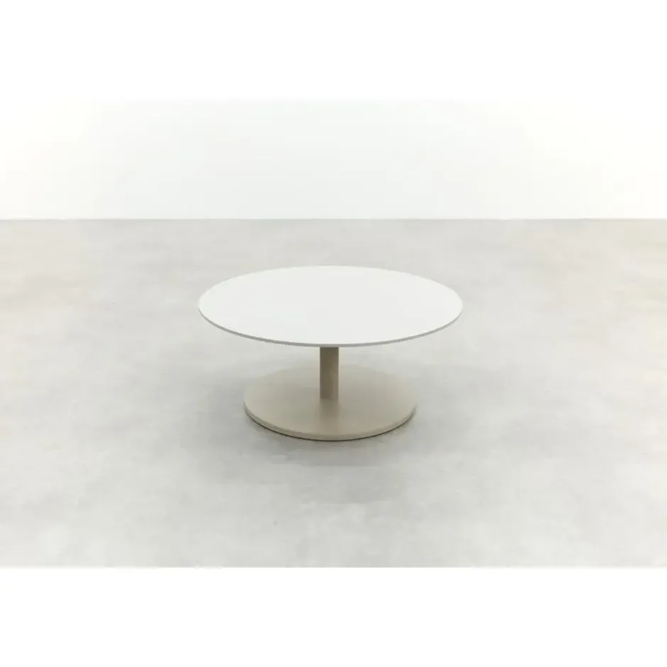 Orion salontafel voor buiten Ø60 cm. - Keramiek/Latte