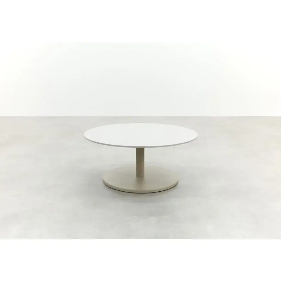 Orion salontafel voor buiten Ø60 cm. - Keramiek/Latte