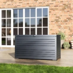 Orion Sit & Store aluminium opbergbox 280L antraciet