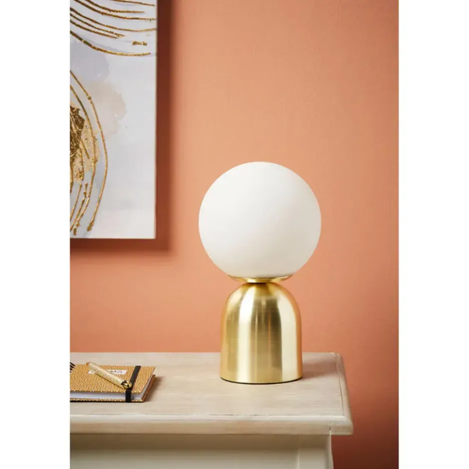 Ostaria Tafellamp Luna - goud - touchlamp - E14 - 27 cm
