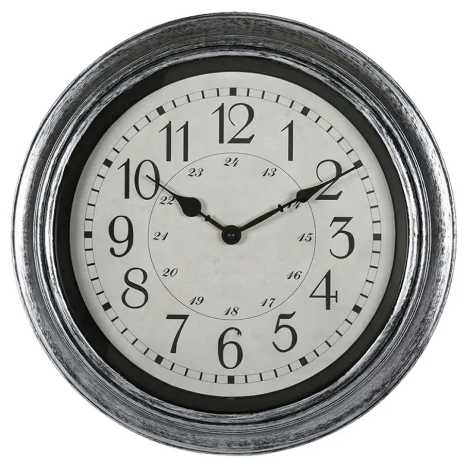 Ostaria Wandklok/muur klok - Old School - D40 cm - kunststof