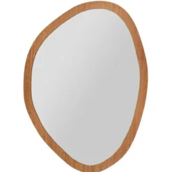 Ostaria Wandspiegel Flow - donker hout - organisch - 36 x 50 cm
