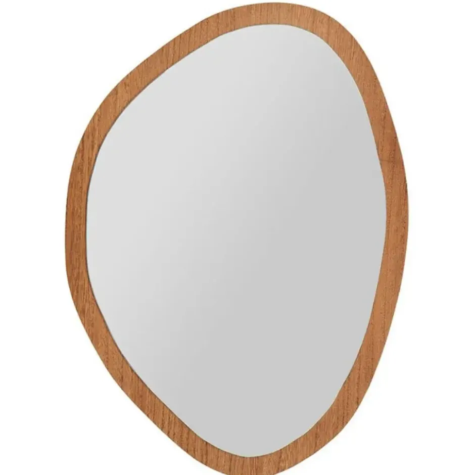Ostaria Wandspiegel Flow - donker hout - organisch - 36 x 50 cm