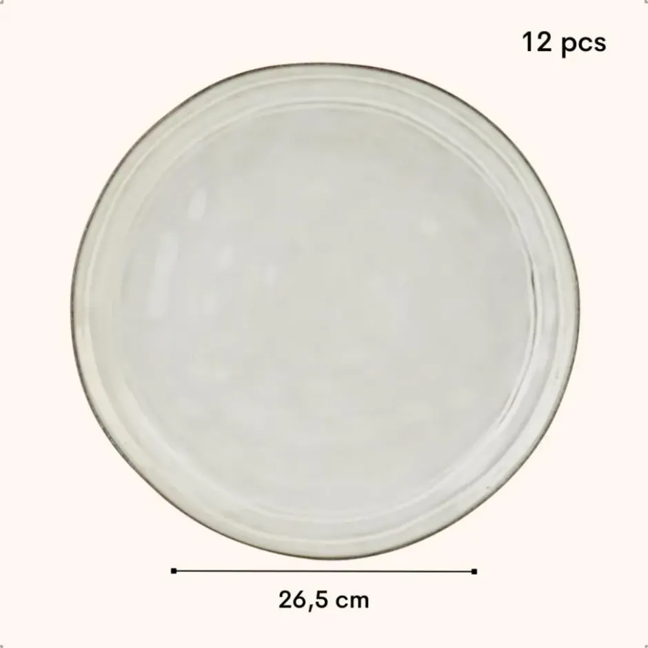 OTIX Dinerborden 12 Delig Lily - Beige