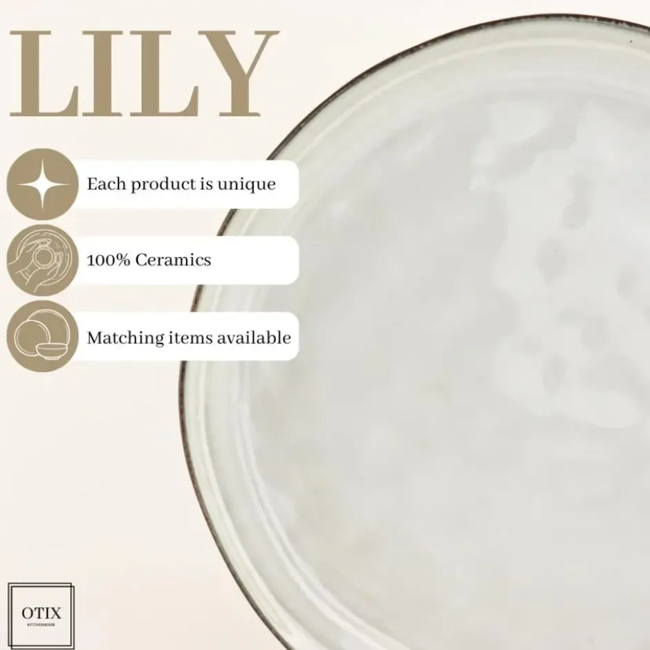 OTIX Dinerborden 12 Delig Lily - Beige
