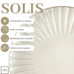 OTIX Dinerborden 6 Delig Solis - Wit