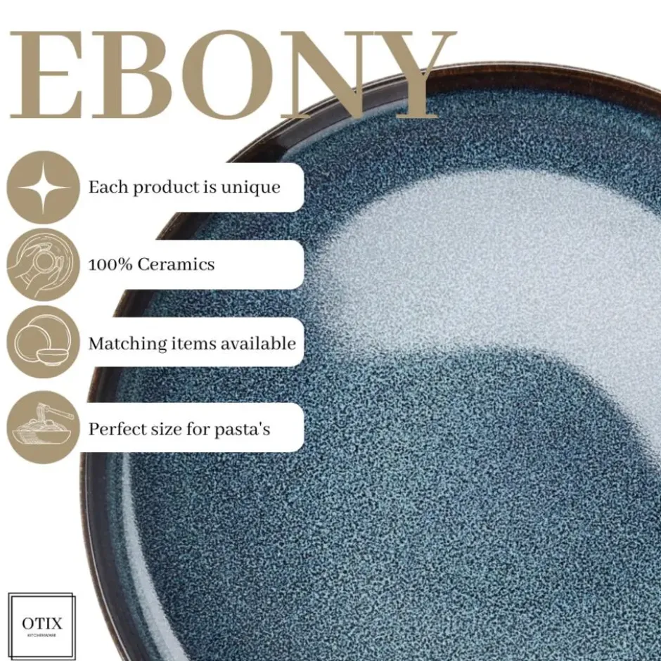OTIX Dinerborden 6 Persoons Ebony - Blauw
