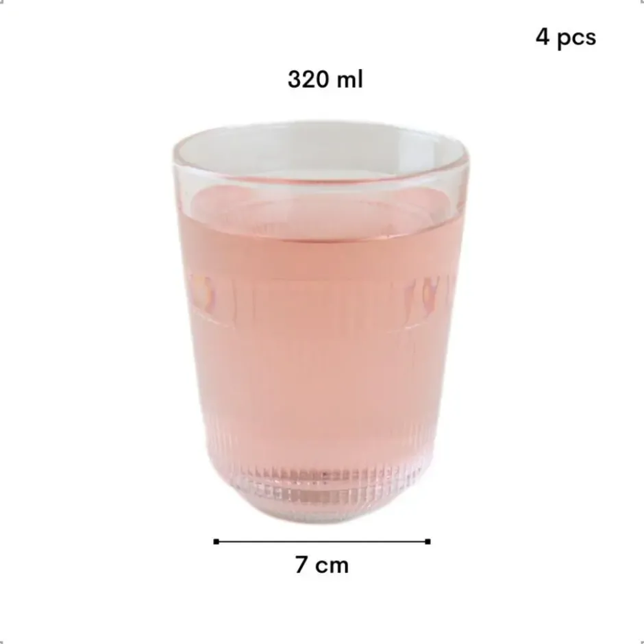 OTIX Drinkglazen 4 stuks - Transparant