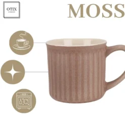 OTIX Koffiekopjes 8 Delig Moss - Multikleur