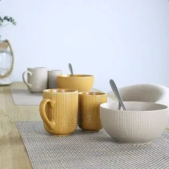 OTIX Koffiekopjes 12 Delig Teak - Beige