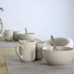 OTIX Koffiekopjes 12 Delig Teak - Beige