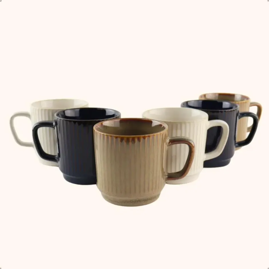 OTIX Koffiekopjes 6 Delig Tone - Multikleur