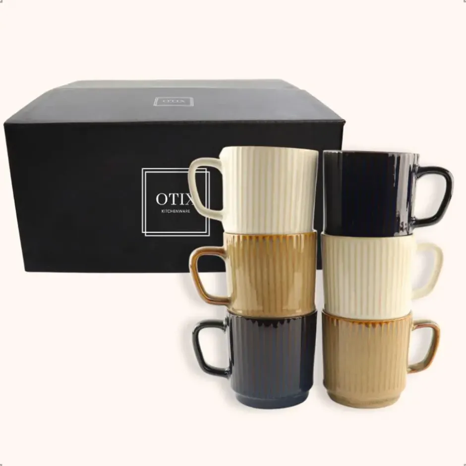 OTIX Koffiekopjes 6 Delig Tone - Multikleur