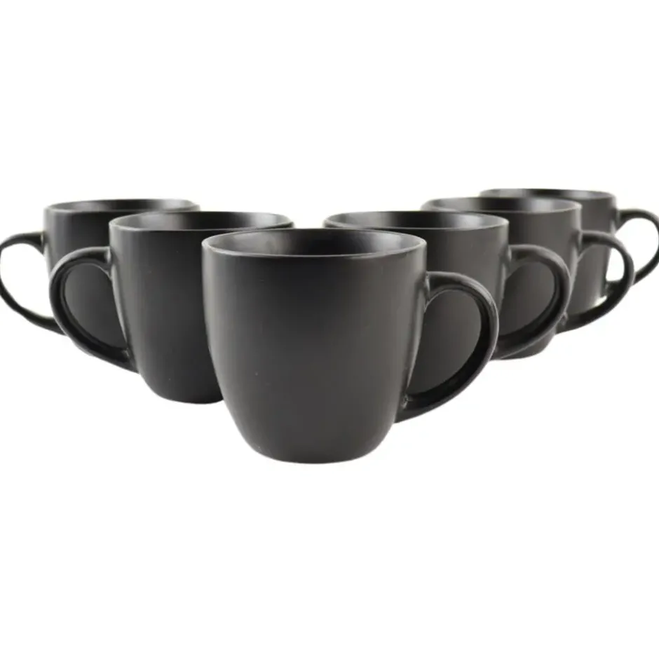 OTIX KoffieKopjes Set van 6 - Zwart