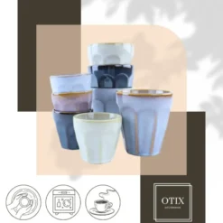 OTIX Kopjes 8 stuks Felce - Multikleur