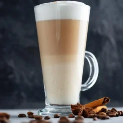 OTIX Latte Macchiato Glazen 280 ml 4 Stuks met Oor Cappuchino Glazen