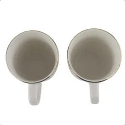 OTIX Mokken Set Wit met Goud 200ml Porselein 6 stuks DAISY
