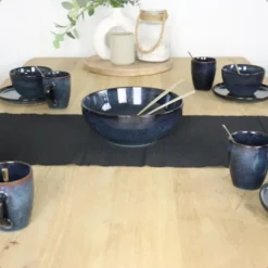 OTIX Ontbijtborden 6 Delig Ebony - Blauw