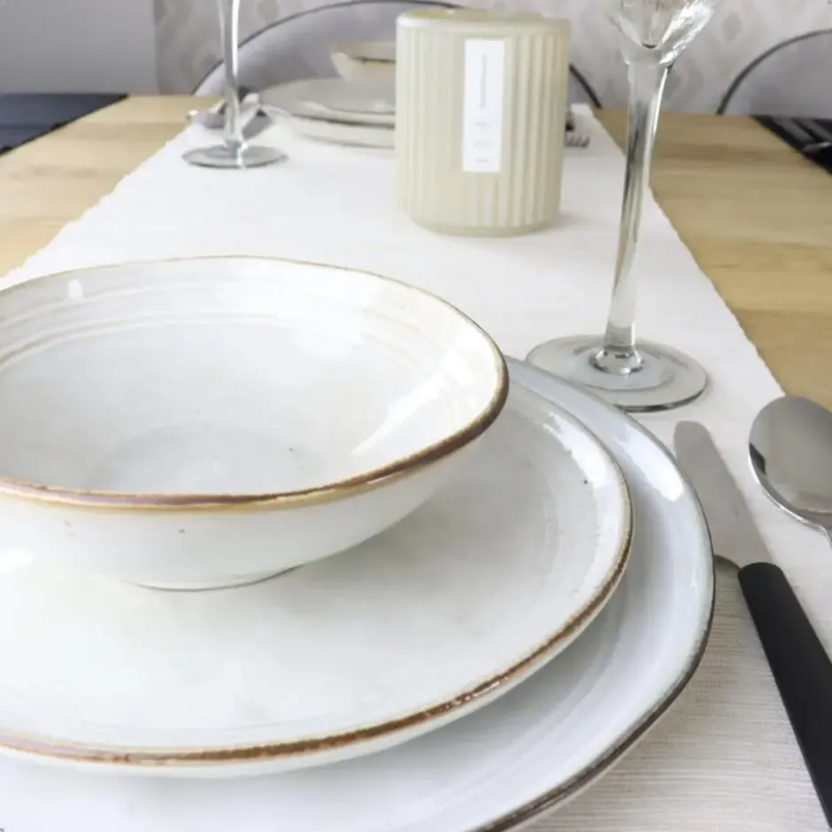 OTIX Ontbijtborden 12 Delig Lily - Beige