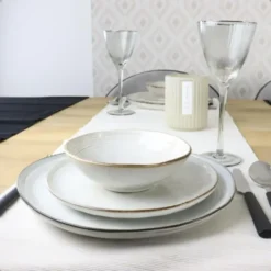 OTIX Ontbijtborden 12 Delig Lily - Beige