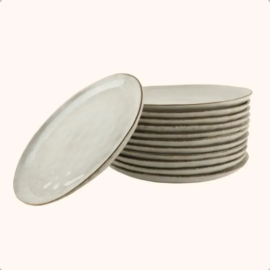 OTIX Ontbijtborden 12 Delig Lily - Beige