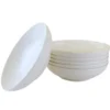 OTIX Pastaborden Bordenset 6 Persoons Diepe Borden Soepborden 20cm Wit Porsel...