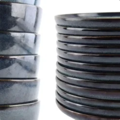 OTIX Serviesset 18 Delig Ebony - Blauw