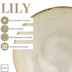 OTIX Serviesset 12 Delig Lily - Beige