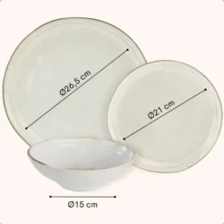 OTIX Serviesset 18 Delig LILY - Beige