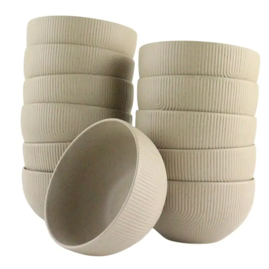 OTIX Soepkommen 12 Delig Teak - Beige